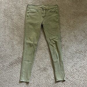 American Eagle Outfitters Women's Olive Skinny Jeans